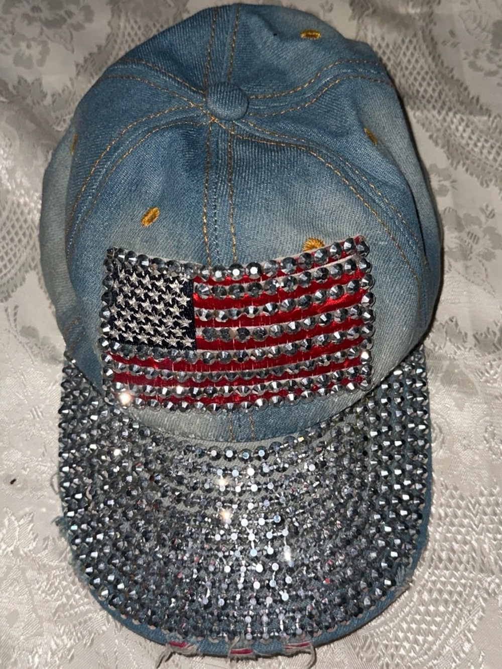 American hat jeweled